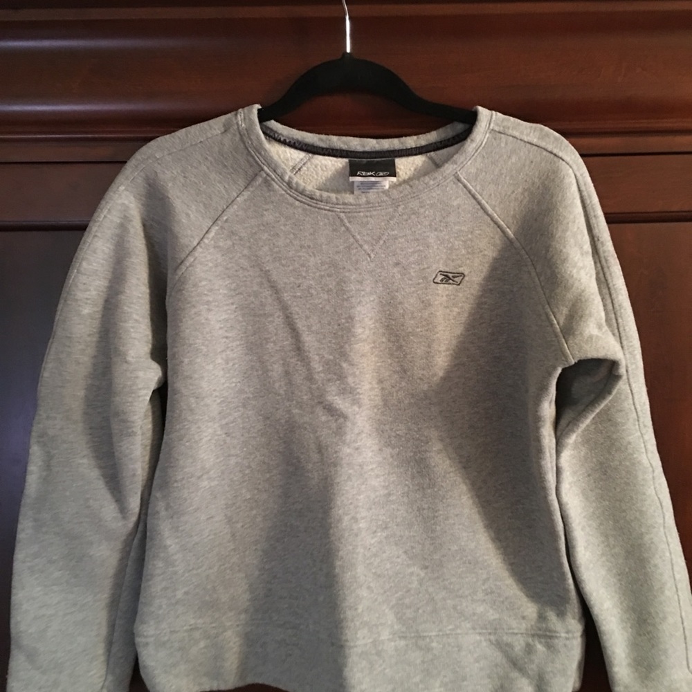 Reebok heather grey sweatshirt, size S, EUC